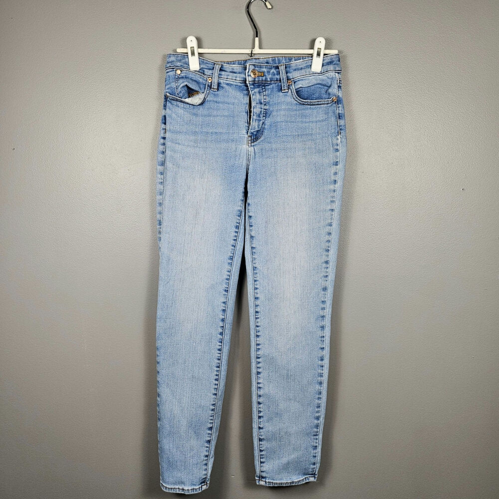 Talbots Flawless Slim Ankle Jeans Women’s 6 Light Wash Stretch‎ Mid Rise Denim
